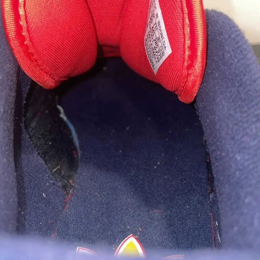 Adidas Low Legend Ink Red. Size 10.5.  Leather.‎ Red, Blue, White, Yellow.